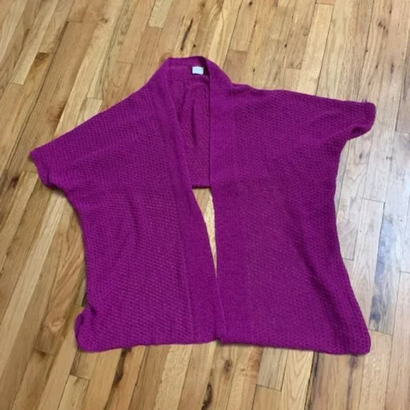 Chico's Other Chicos Cranberry Colored Shrug Wrap Size L